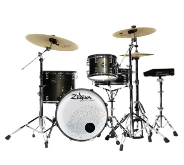 ZILDJIAN ALCHEM-E E-Drumset, Gold, Black Gold Foundry Shimme