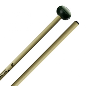 Mike Balter Xylo Mallets Oval green rubber, Rattanstiel