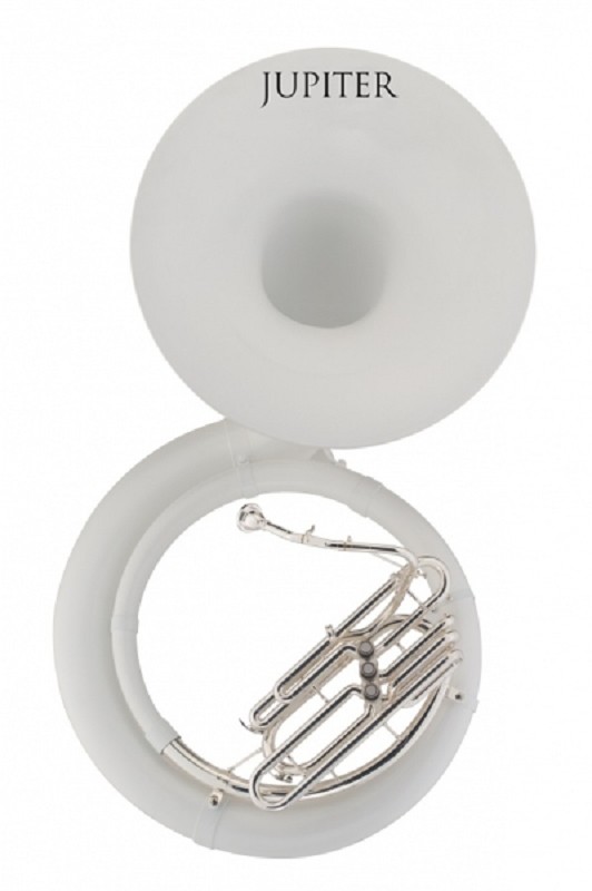 MMC Music & Marching Center Jupiter Sousaphone in BBb Fiberglas weiß