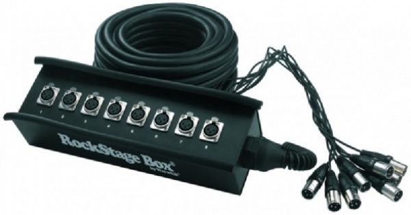 Multicore Kabel incl.Stagebox; 8x Send,15m