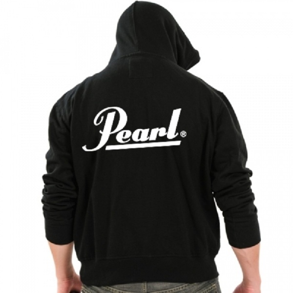 Pearl Hooded Zip Sweater Men Black Size XL