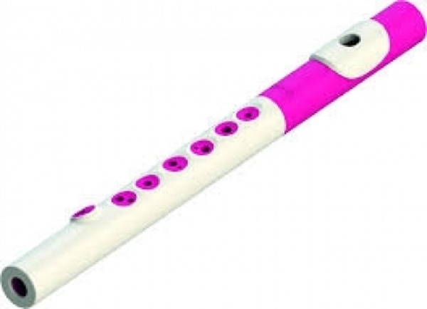 Nuvo Toot Querflöte weiß-pink