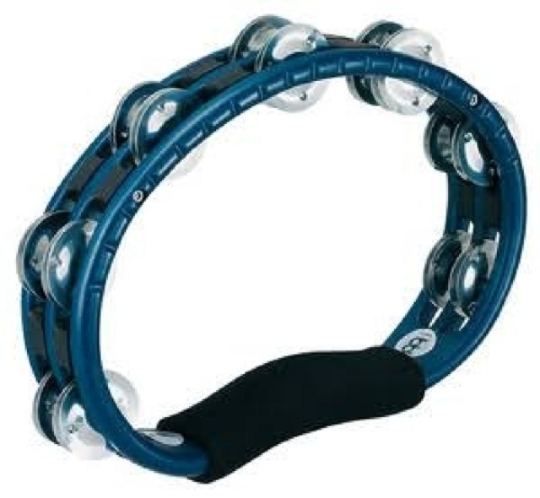 MEINL ABS Tambourine mit Aluminiumschellen, Handmodell, blau