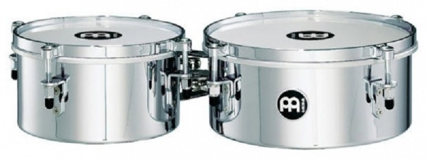 MEINL TIMBALES SET MINI 8"+10"  VERCHROMT