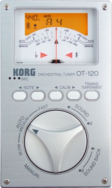 Korg OT-120 High End Chromatic Tuner, inkl. Tasche