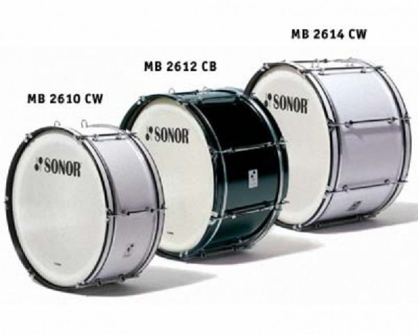 Sonor MB 2410 CB Marching Bass 24"x10", schwarz