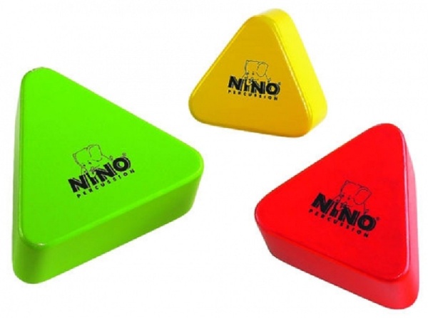 MEINL SHAKER SORTIMENT HOLZ     NINO DREIECKIGROT/GELB/GRÜN