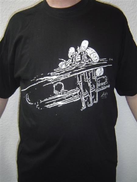 Trompeten-Shirt Größe M