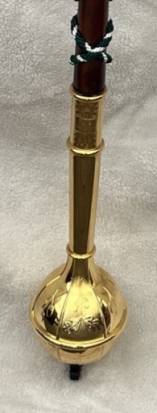 Sandner Tambourstab 115cm Kugel u. Spitze Kunststoff