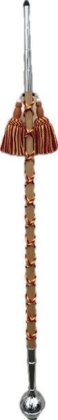 Sandner Tambourstab 130cm Kugel u. Spitze Kunststoff