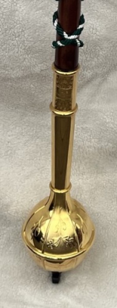 Sandner Tambourstab 130cm Kugel u. Spitze Kunststoff