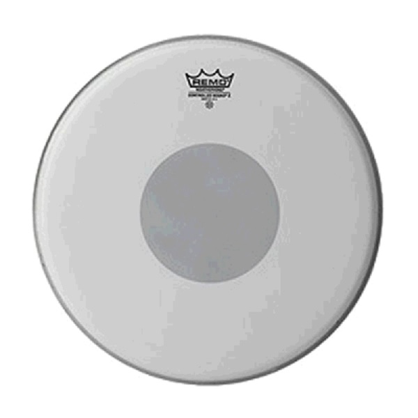 Remo Emperor X 10", weiß rauh, Black Dot unten