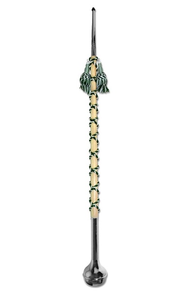 Sandner Tambourstab 130cm, grün-weiß