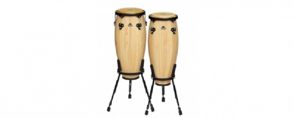 MEINL CONGASET 9"+ 10" HOLZ     NINO NATUR, MIT STÄNDER