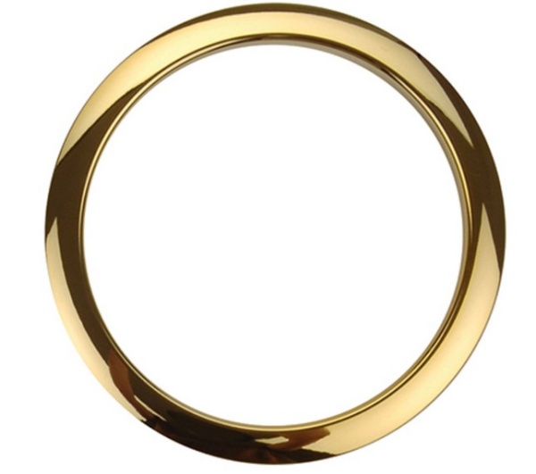 Bass Drum O's Klingen Loch Ring Messing 5"