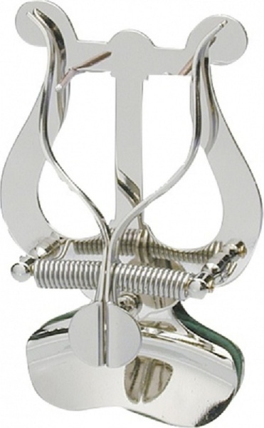 Marschnotenhalter Lyra groß, Vernickelt