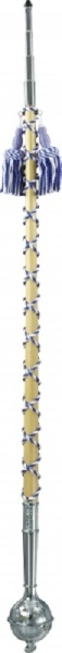 Sandner Tambourstab 95cm, blau-weiß