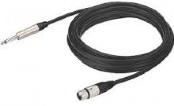 Neutrix Mikrofon-Kabel, 1xXLR-Kupplung, 1x6,3-mm-Mono-Klinke