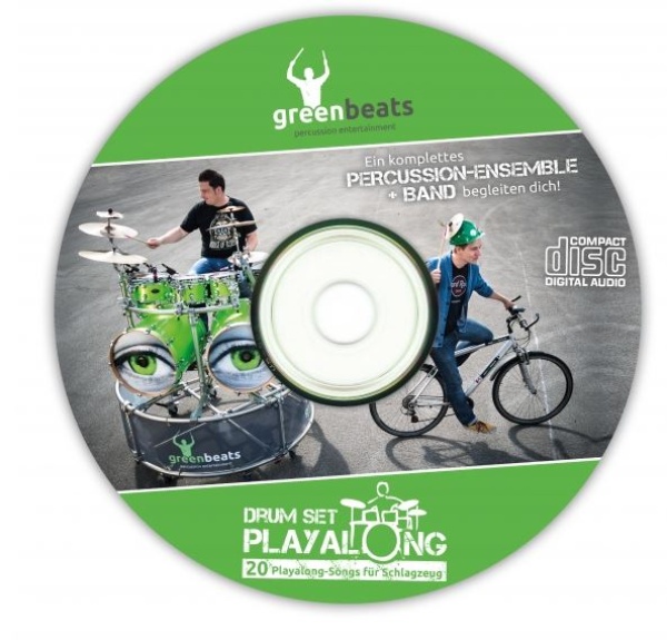 DRUM SET PLAYALONG  greenbeats (20 Songs+CD)