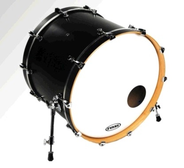 Evans EQ3 Resonant, Smooth White, 18" Bass Drum