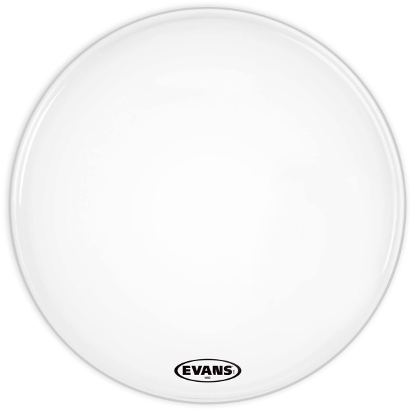 Evans MX2W Marching Bassdrum Head weiß