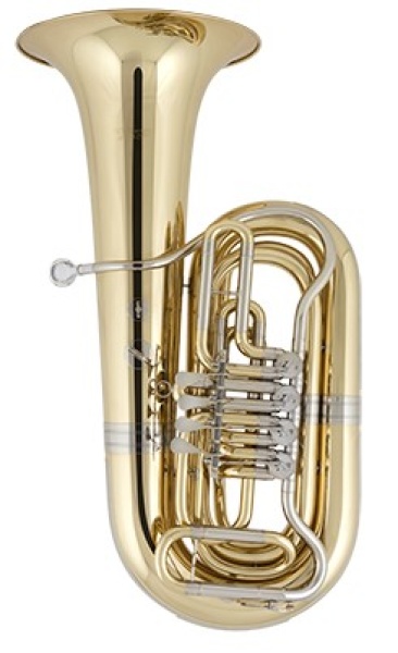 CERVENY Bb Tuba, Messing, lackiert, 4 Ventile