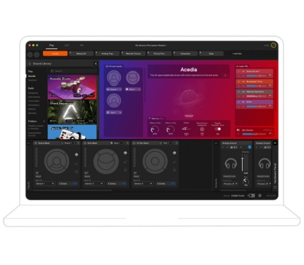 Evans Hybrid Sensory Percussion Sound System Bundle