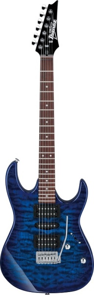 IBANEZ E-GITARRE GRX TRANSPARENT BLUE BURST