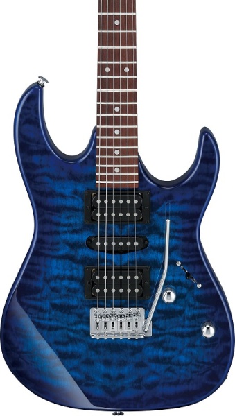 IBANEZ E-GITARRE GRX TRANSPARENT BLUE BURST