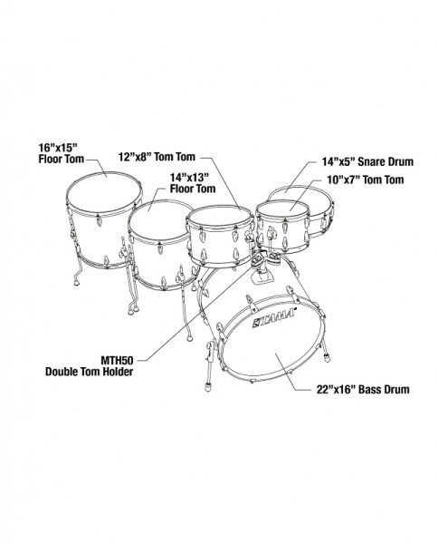 Tama IMPERIALSTAR 22/10/12/14/16 DRUM SET