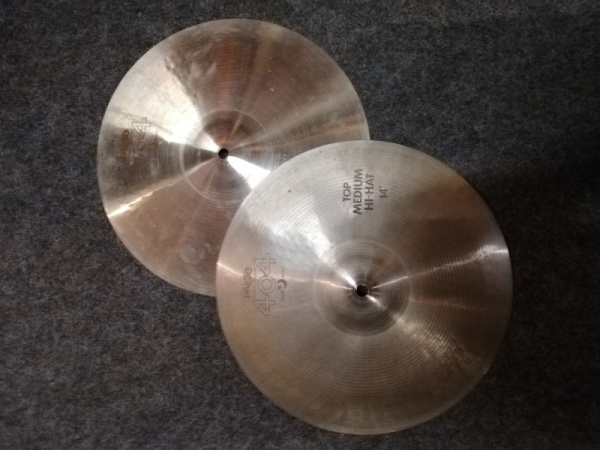 Paiste 404 Medium Hi Hat 14" Brown Label (gebraucht)