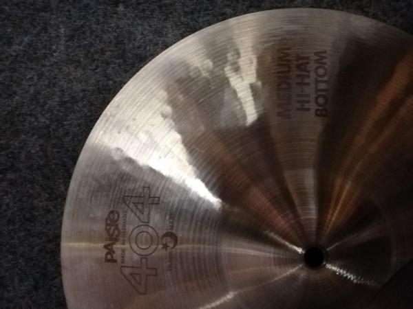 Paiste 404 Medium Hi Hat 14" Brown Label (gebraucht)