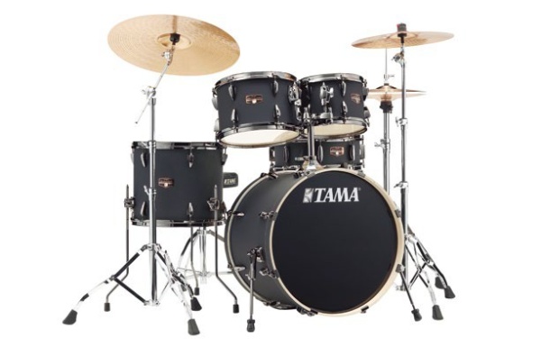 TAMA Imperialstar Drumset 20"  Blacked Out Black + HCS