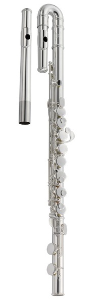 JUPITER Altflöte, E-Mechanik, zwei Vollsilberkopfstücke