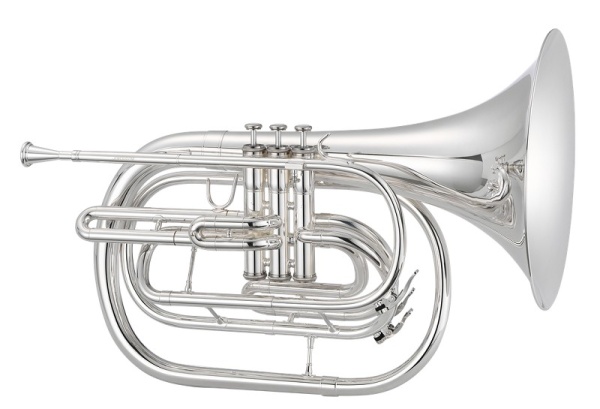 JUPITER Bb Marching Horn, versilbert