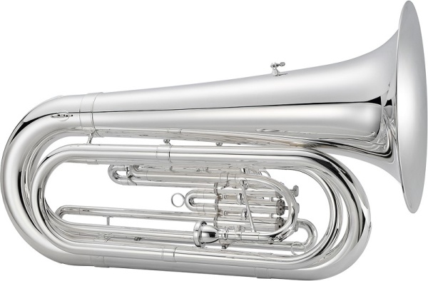 JUPITER Bb Marching Tuba, 4/4, vernickelt