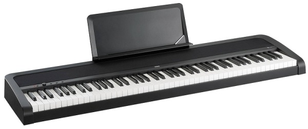 KORG Digitalpiano, B2+Stand, 12 Sounds, 2x15 Watt, schwarz