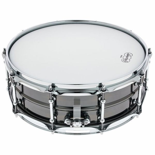 Ludwig LB416BT 14"x5" Black Beauty Brass Hoops
