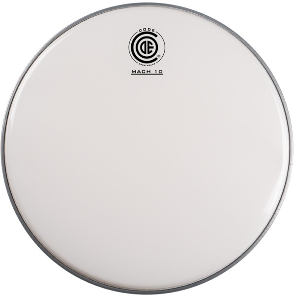 Code Drumhead Mach 10 weiß glatt Marching 14"