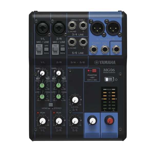 Yamaha MG06 6-Kanal-Mischpult