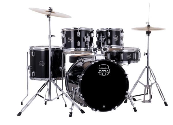 MAPEX Comet Fusionset in Dark Black inkl. Becken 18"BD