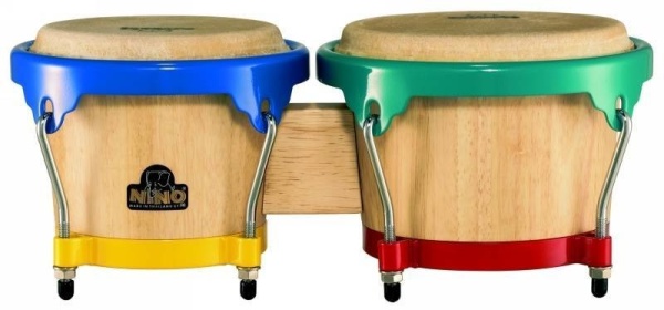 MEINL BONGO HOLZ 6,5"+7,5"      NINO HARLEKIN HARDWARE