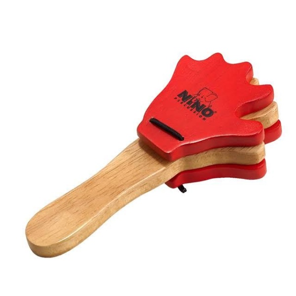 MEINL HAND-KASTAGNETTE  HOLZ    NINO NATUR/ROT