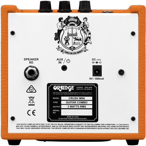 ORANGE E-Gitarrencombo Crush MINI 3W OR