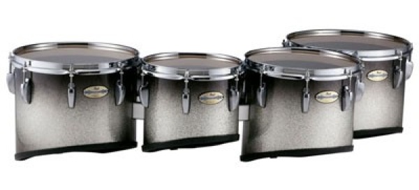 Pearl 8+10+12+13 MAPLE CARBONCORE MARCHING TOM SET, W/R RING