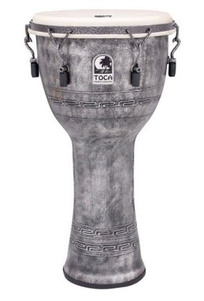 Toca Freestyle Mechanically Tuned Djembe Kente Cloth 12"