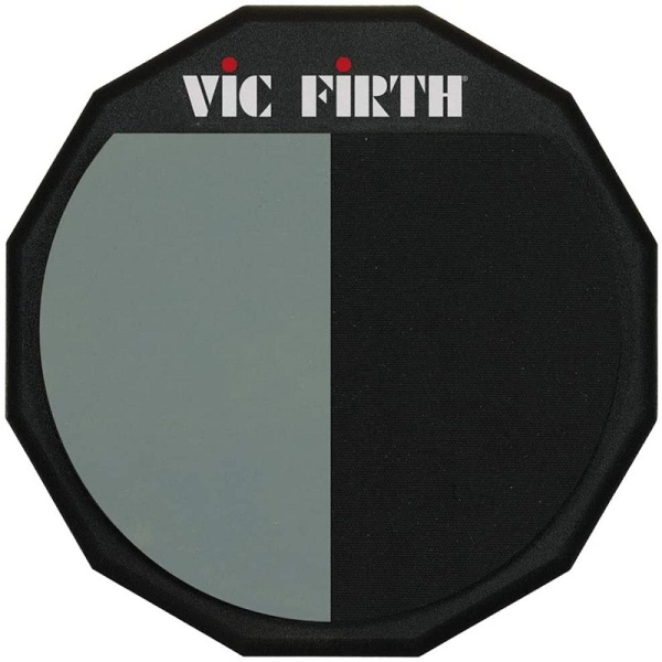 VIC FIRTH Practice Pad, PAD12H, Hard Surface, 12"