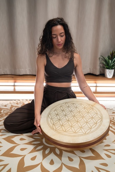 MEINL Sonic Energy 20" Flower of Life Wave Drum, Ziegenfelle