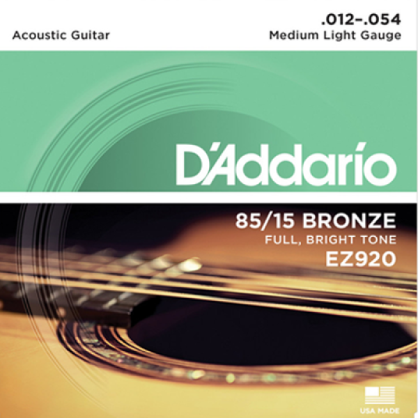 D'Addario EZ920 Medium Light 012-054 American-Bronze