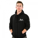 Pearl Hooded Zip Sweater Men Black Size XL